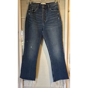 Abercrombie & Fitch Kick Flare‎ Raw Hem Ultra High Rise Jeans 27/4R